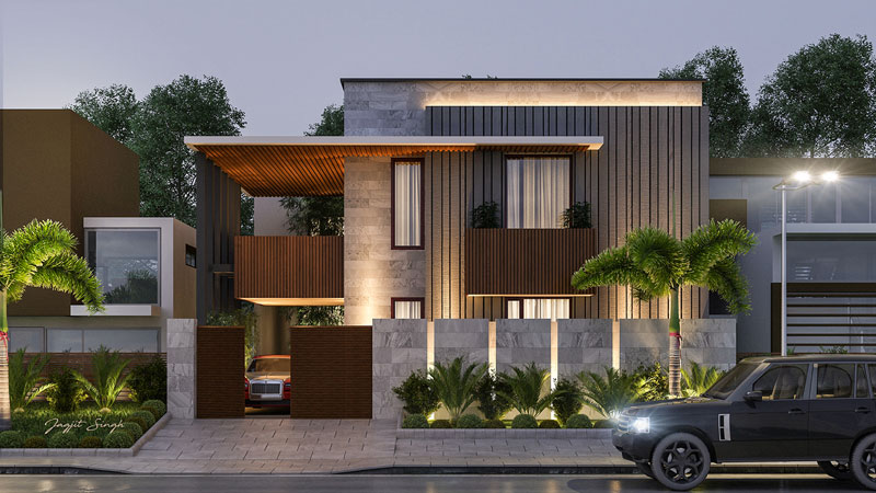 Mẫu biệt thự 2 tầng