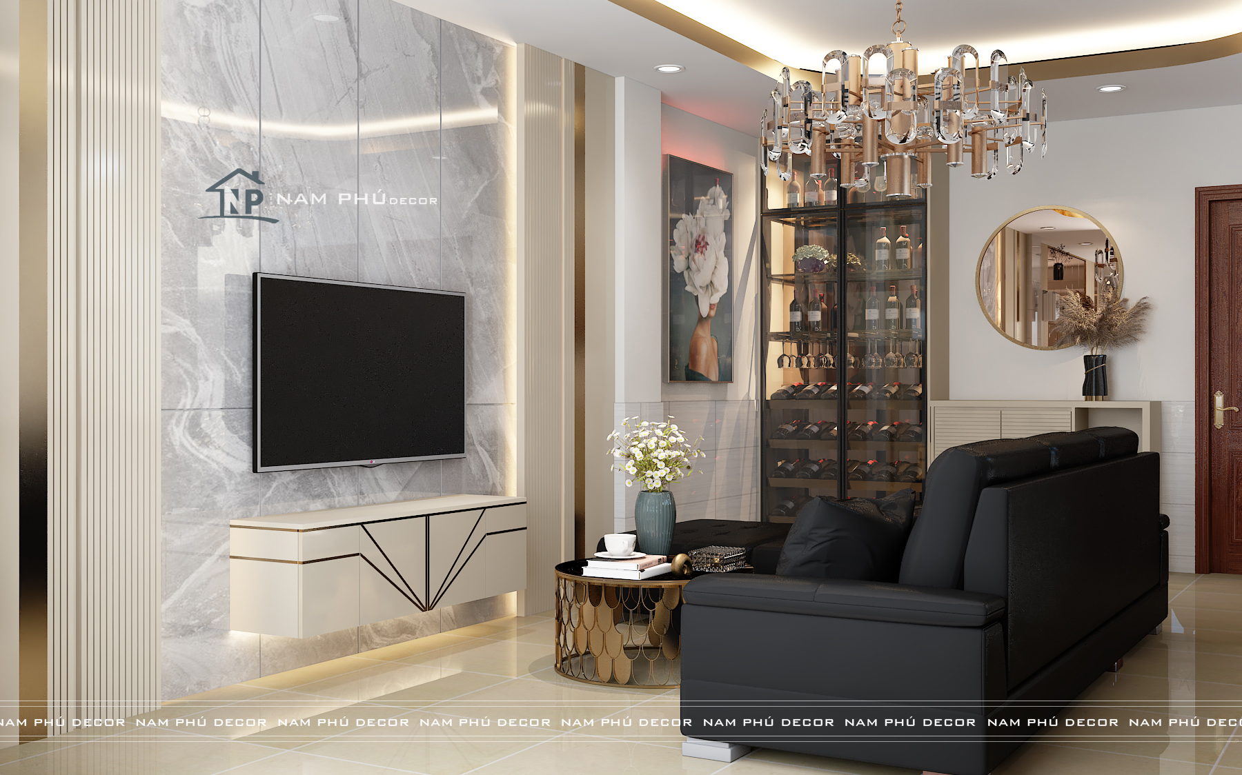 Thiết kế nội thất nhà phố đẹp TpHCM