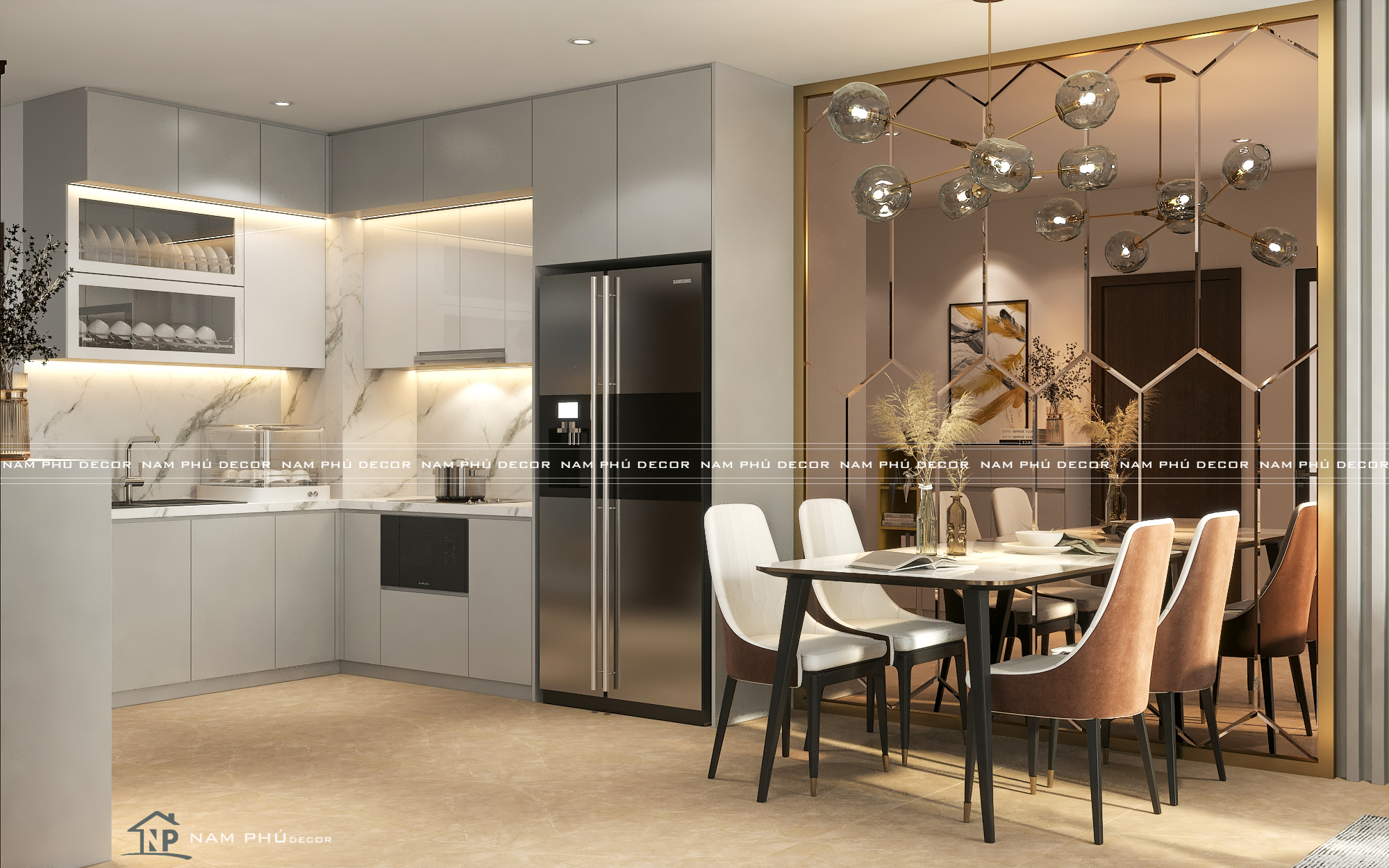 Thiết kế nội thất nhà phố đẹp TpHCM