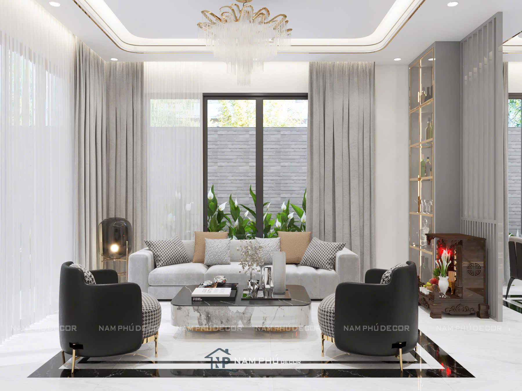 Thiết kế nội thất nhà phố tại Tân Thành