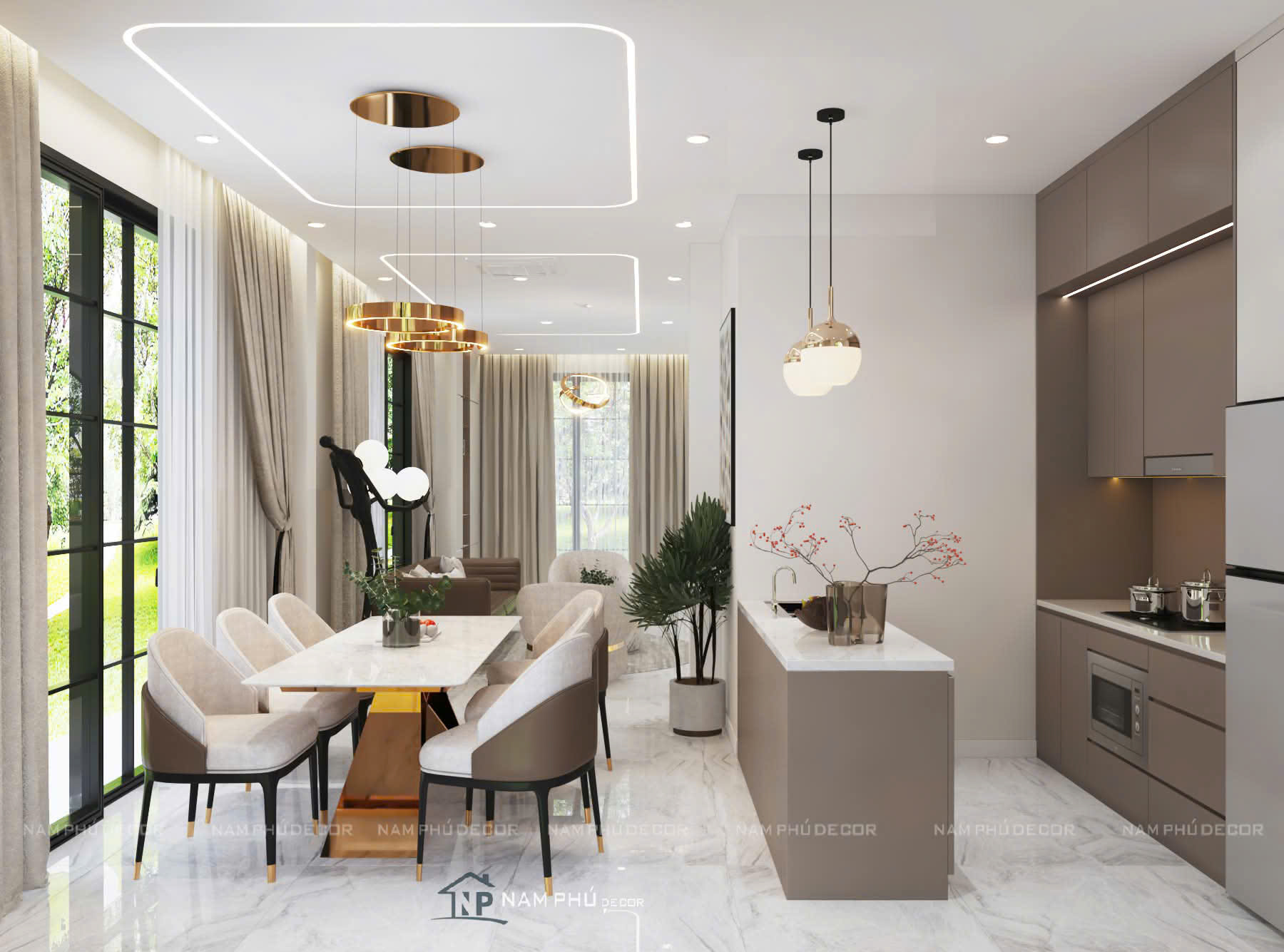 Thiết kế nội thất nhà phố tại Thủ Dầu Một