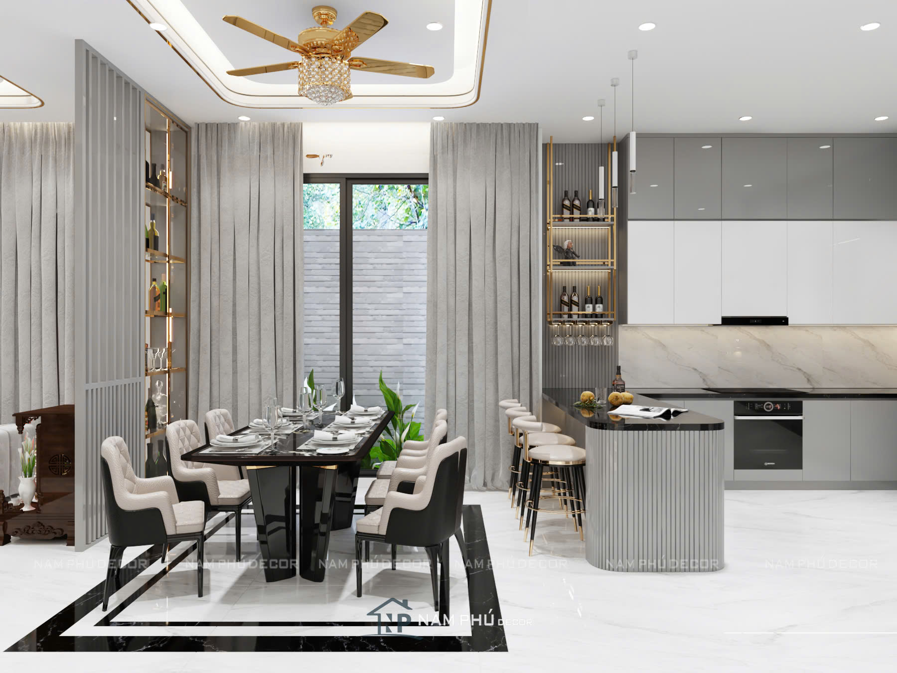 Thiết kế nội thất nhà phố tại Tân Thành