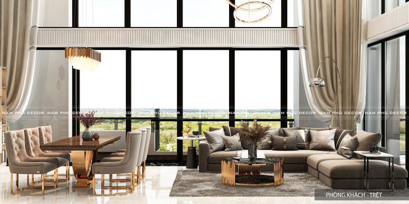 Thiết kế nội thất biệt thự sân vườn
